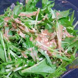 マヨバルサミコ酢de水菜のサラダ